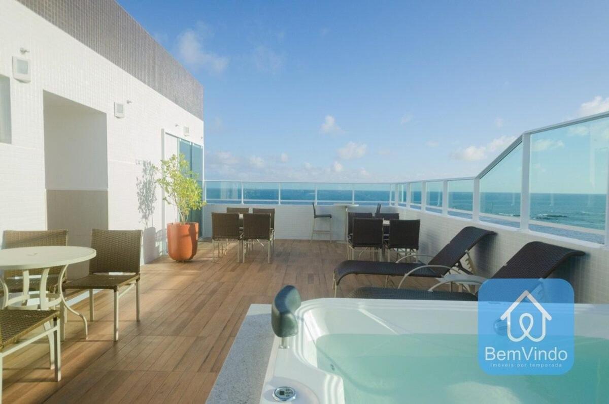 Studio A 150M Da Praia De Piata Salvador Exterior foto